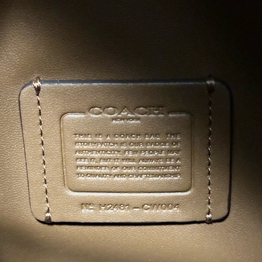 NWT Coach Hadley Sienna Suede Shoulder Bag - Picture 9 of 11